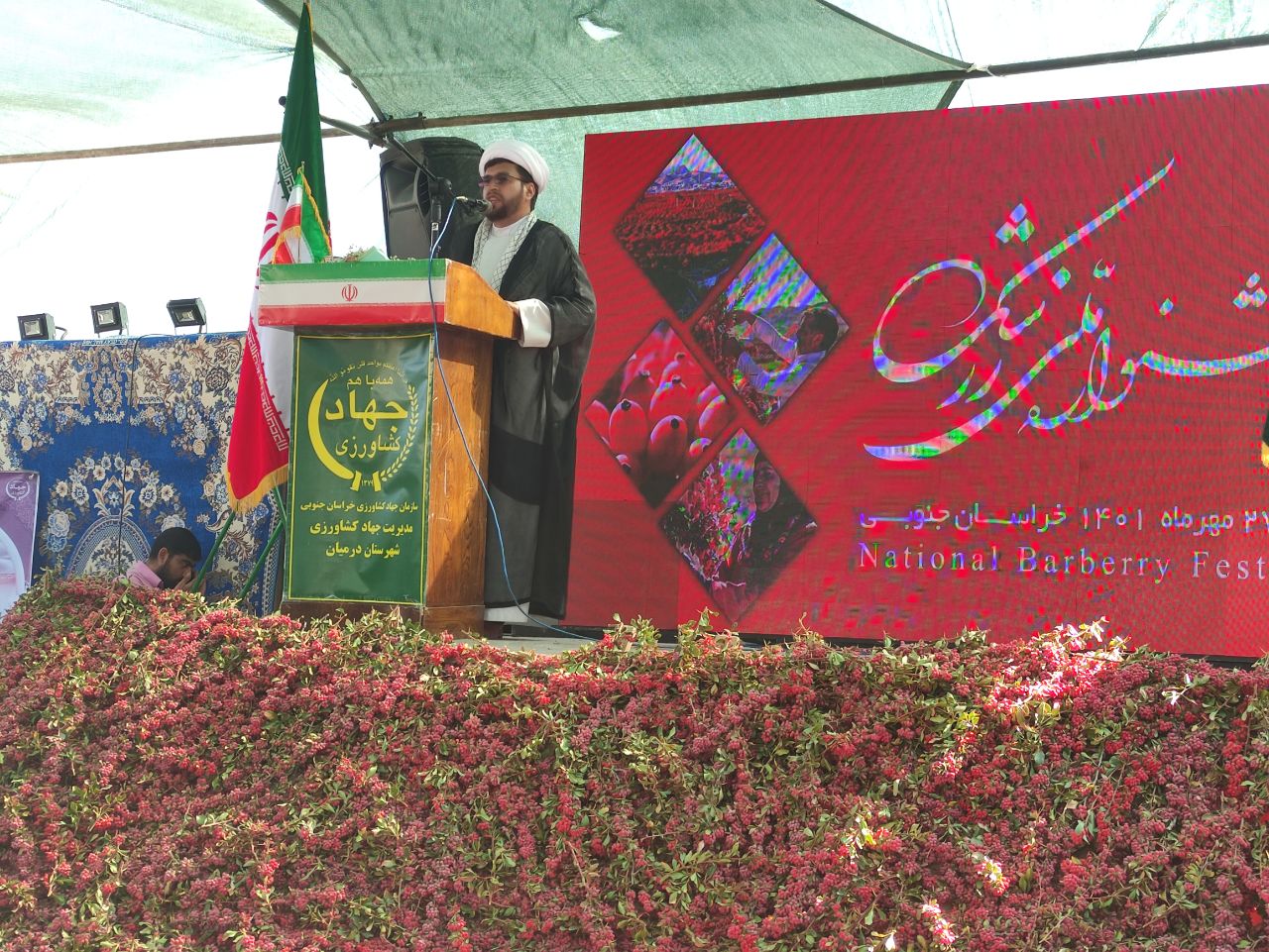 امام جمعه درمیان در جشنواره زرشک:  شرکت های دانش بنیان برای فرآوری زرشک اقدام کنند